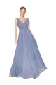 Wholesale Floor Length High Neck V-Back Chiffon Prom Dress UK