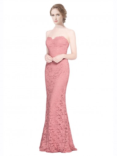 Wholesale Fitted Sweetheart Mermaid Lace Prom Dress UK