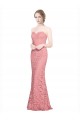 Wholesale Fitted Sweetheart Mermaid Lace Prom Dress UK