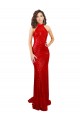 Wholesale Halter High Neck Mermaid Open Back Sequin Prom Dress UK