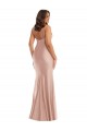 Wholesale Deep V-Neck Silky Satin Mermaid Prom Dress with Side Slit UK