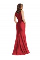 Wholesale Square Neck Silky Satin Mermaid Prom Dress with Side Slit UK