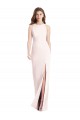 Wholesale Diamond Cutout Back Trumpet Prom Dress with Front Slit UK