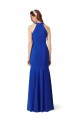 Wholesale Halter V-Neck Long A-Line Crepe Prom Dress UK