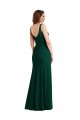 Wholesale Square Neck Trumpet Maxi Prom Dress with Front Slit UK