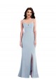 Wholesale Flattering Trumpet Maxi Crepe Prom Dress with Front Slit UK