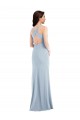 Wholesale Criss Cross Cutout Back Maxi Prom Dress with Front Slit UK