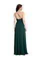 Wholesale A-Line Slim One Shoulder Crepe Prom Dress with Asymmetrical Straps and Side Slit UK