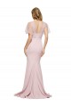 Wholesale Crepe Long Sweetheart Neckline Prom Dress with Tulle Overlay Shoulders UK