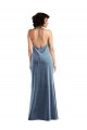 Wholesale Cowl Neck Velvet Maxi Slip Prom Dress UK