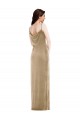 Wholesale Asymmetrical One Shoulder Velvet Maxi Slip Prom Dress UK